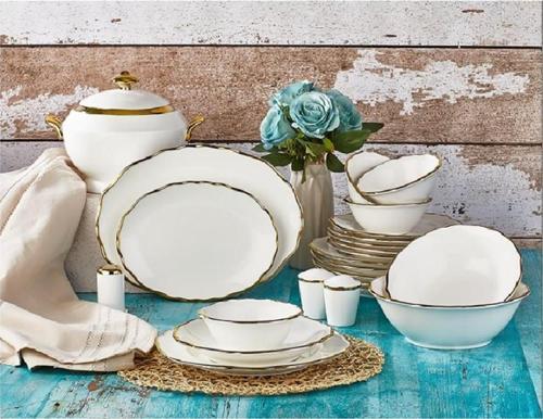 AR40011 60 Parça Prestige Bone Porselen Yemek Takımı