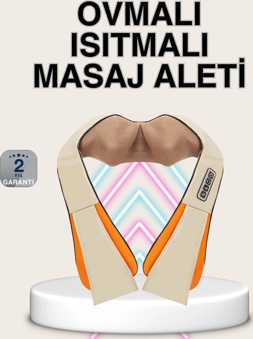 Bel Omuz Boyun Masaj Aleti Ovmalı Isıtmalı Kas Yorgunluğu Giderici