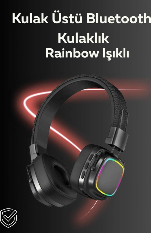Rgb Işıklı Katlanabilir Bluetooth 5.3 Kulak Üstü Kulaklık