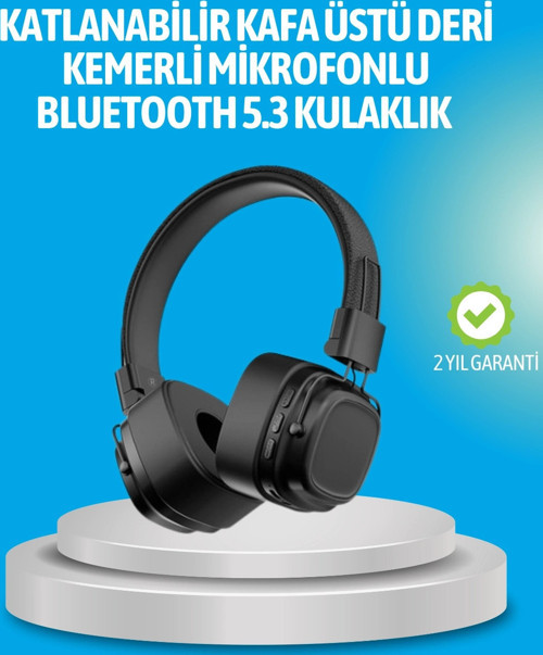 Deep Bass Destekli Kablosuz Katlanabilir Kulak Üstü Kulaklık