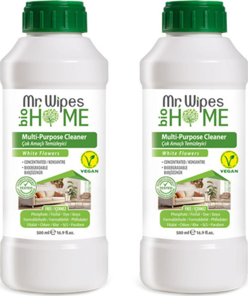 Mr Wıpes Konsantre Çok Amaçlı Temizleyici Beyaz Çiçek Kokulu 500 Ml 2 Adet