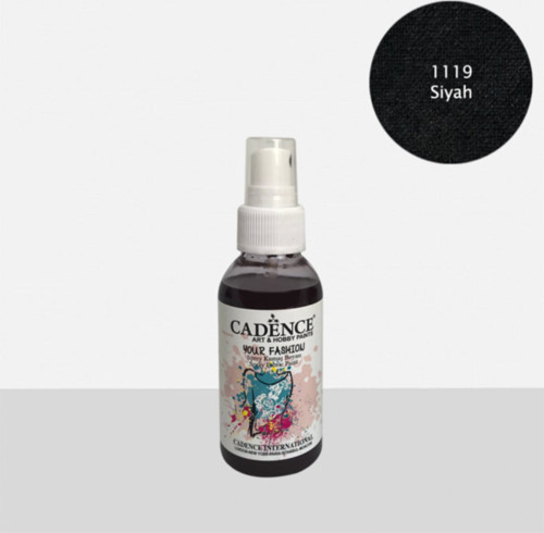 1119 Siyah Sprey Kumaş Boyası