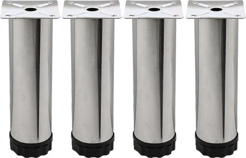 Ayarlanabilir Mobilya Kanepe Baza Koltuk Metal Destek Yükseltici Ayağı Krom Ayak 15 Cm 4 Adet