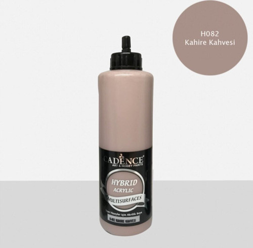 Hibrit Multisurface Akrilik Boya 500 Ml H082 Kahire Kahvesi