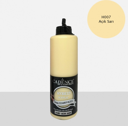 Açık Sarı Hibrit Multisurface Akrilik Boya 500 Ml H007