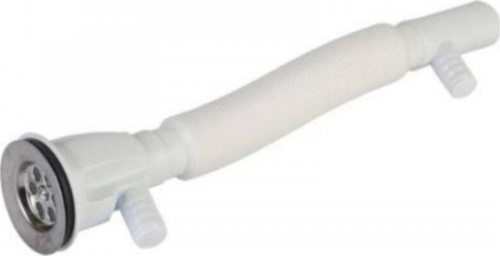 Körüklü Çamaşır Bulaşık Sifonu Çift Çıkışlı 65 Cm 1 Adet