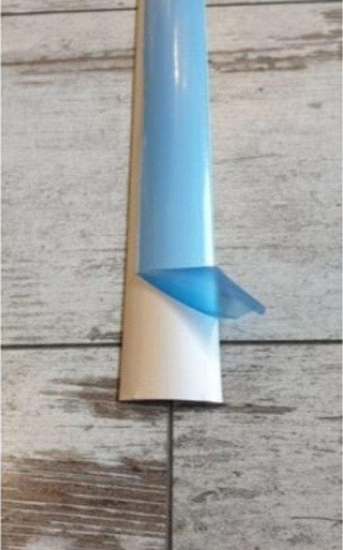 90Cm Kendinden Yapışkanlı Alüminyum Kapı Eşik Profili Gümüş Renk Laminat Parke Eşik Çıtası 38 Mm
