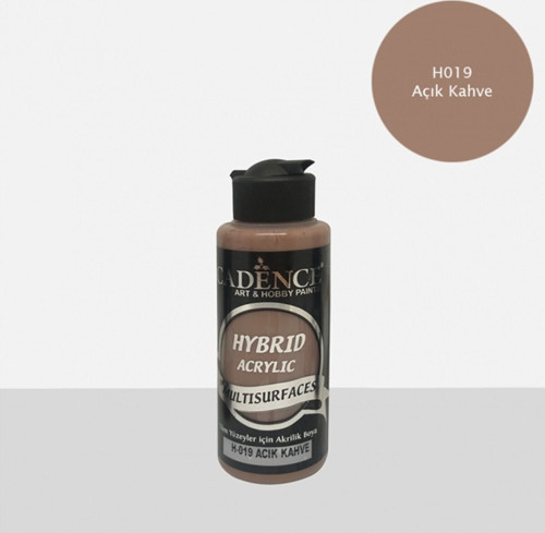Hibrit Multisurface Akrilik Boya 120 Ml H019 Açık Kahve