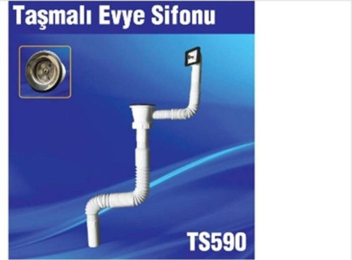 Yandan Taşmalı Lavabo Sifonu