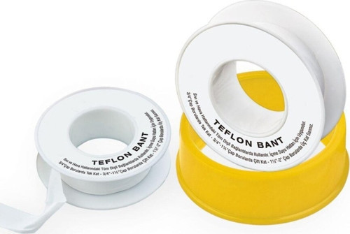 Teflon Bant 12 Mm X 0.075 X 10 Metre Kalın Gramaj Su Sızdırmaz Bant 10 Adet