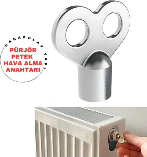 Kalorifer Peteği Hava Alma Anahtarı Radyatör Prujör Petek Havlupan Hava Alma Purjör Anahtarı 1 Adet