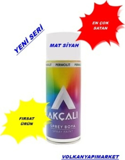 Sprey Boya Mat Siyah 400Ml 1 Adet