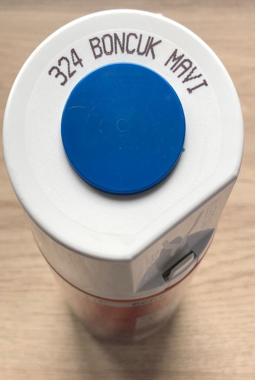 324 Boncuk Mavi Alüminyum-Ahşap-Plastik-Demir-Metal-Sprey Boyama 400 Ml