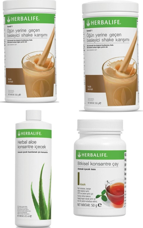 Set 2 Shake (Fındık-Fındık) 1 Aloe 1 Çay (Limonlu)