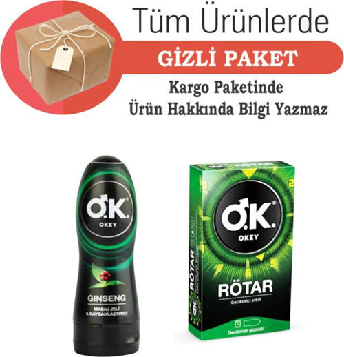 Masaj Jeli & Kayganlaştırıcı Jel Ginseng 200 Ml Rötar 10 Lu Prezervatif - Gizli Gönderi