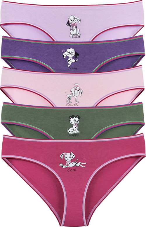 Kız Çocuk Pamuklu 5'Li Külot Set - Kıds2600 Model-6