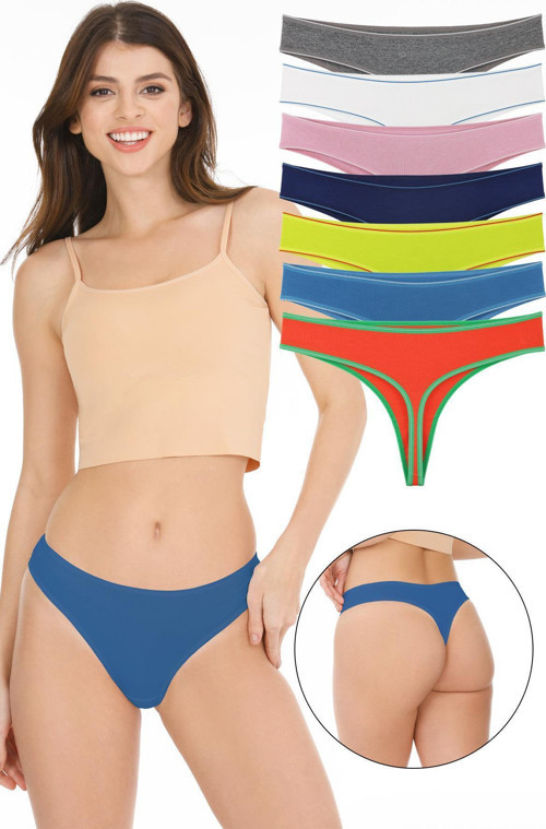 Kadın Tanga Külot 7'Li Paket Set Kts3078