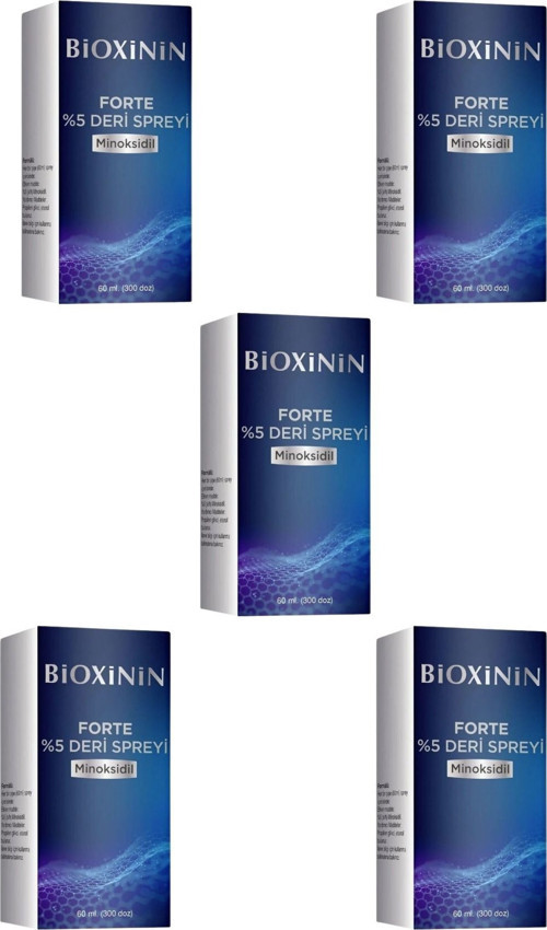 Minoksidil %5 Deri Spreyi 60 Ml 5 Paket