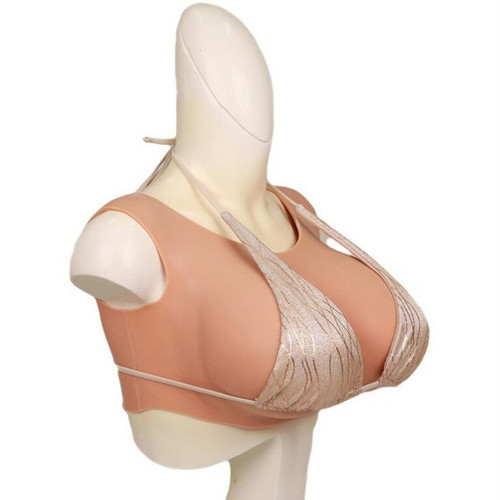 Giyilebilir Silikon Göğüs Sarışın En Büyük Boy G Cup