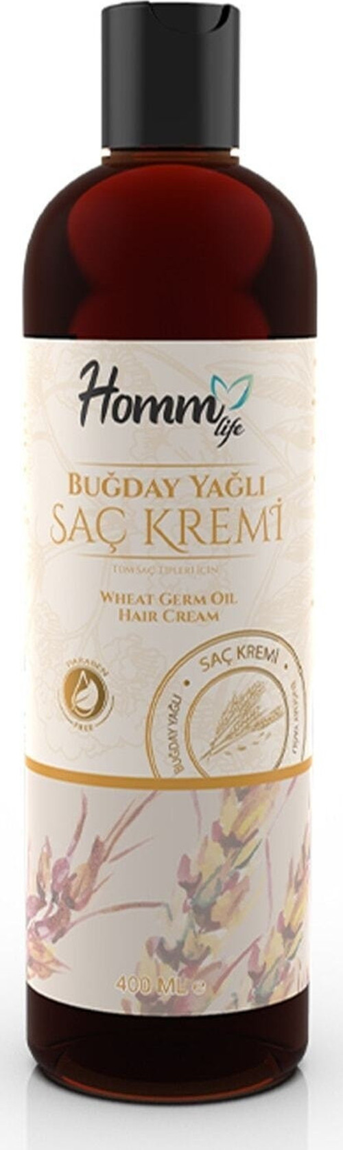 Homm Life Buğday Yağlı Saç Kremi, 400 Ml