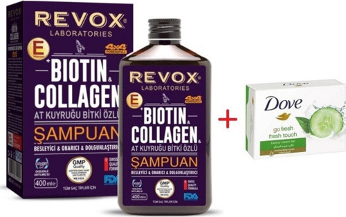 Biotin Collagen At Kuyruğu Bitki Özlü Şampuan (400 Ml) + Dove Sabun Hediyeli