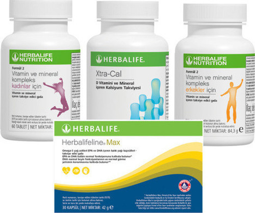 Erkekler Ve Kadınlar İçin Vitamin Ve Mineral Kompleks 60 Tablet, Omega-3, Xtra-Cal