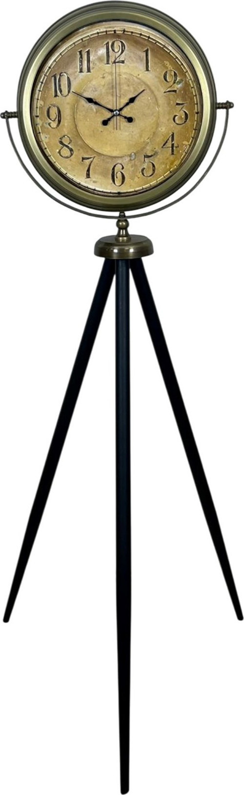 Büro Ev Ofis Hediyesi için Antik Tarz Eskitme Üç Ayaklı Dekoratif Saat