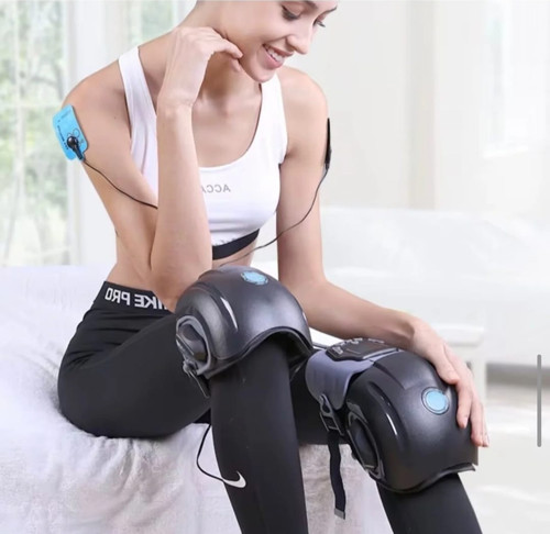 EMS'li (Elektriksel Kas Uyarımı) Isıtmalı Titreşimli Diz Masaj Cihazı - Akıllı Isı