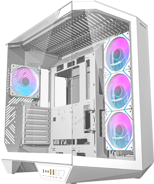 Proxima  Beyaz  4 Adet ARGB Fan 390mm VGA Temperli Cam ve Type-C Bağlantılı 850W Beyaz Gaming Kasa