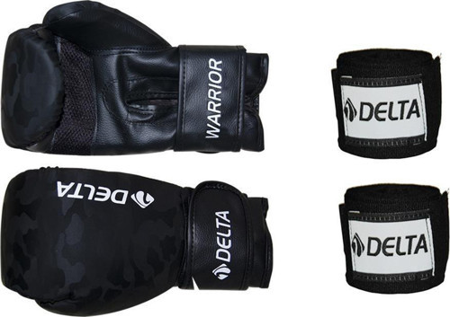 Warrior Kamuflaj Desen Boks Eldiveni + Boks El Bandajı Seti