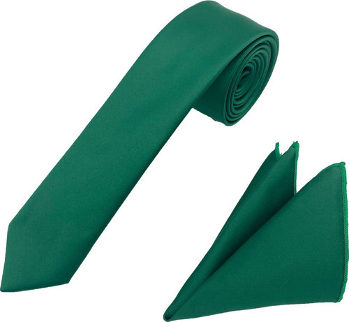 Erkek Yeşil Mendilli Kravat Smdk-16