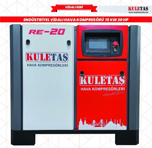 RE-20 Endüstriyel Vidalı Hava Kompresörü 20 Hp