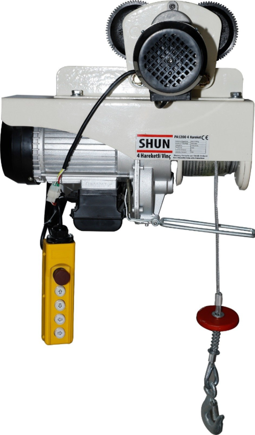 PA1200-4 Şaryolu 4 Hareketli Elektrikli Vinç Caraskal 600/1200 Kg
