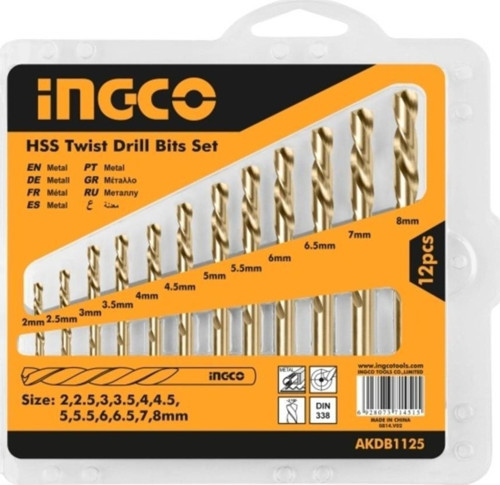 Akdb1125 Hss Matkap Ucu Seti 12 Pcs