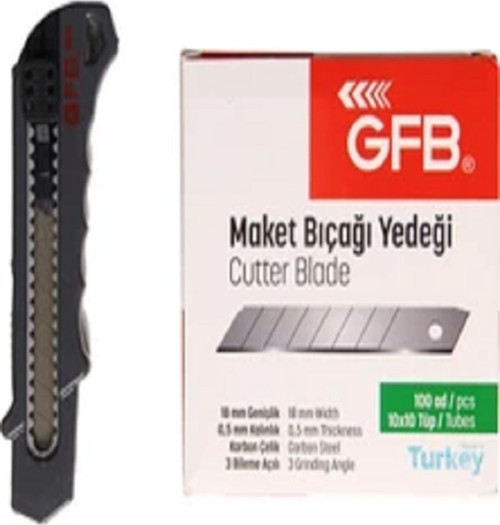 Maket Bıçağı Ağzı Yedek 100 Adetli