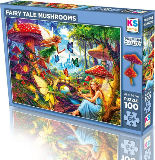 31502 FAIRY TALE MUSHROOMS 100 PARÇA PUZZLE