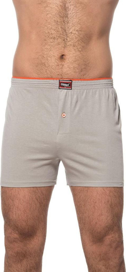 6 Adet Özkan Erkek Pamuklu Şardonlu Düz Renk Boxer 0041
