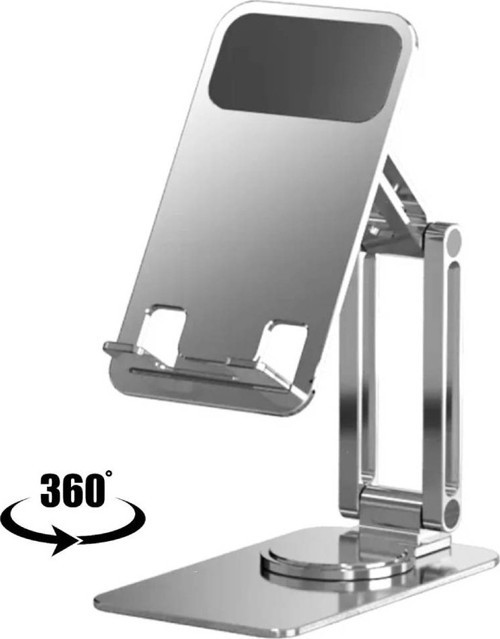 Taşınabilir Katlanabilir 360 Dönebilen Metal Telefon ve Tablet Standı