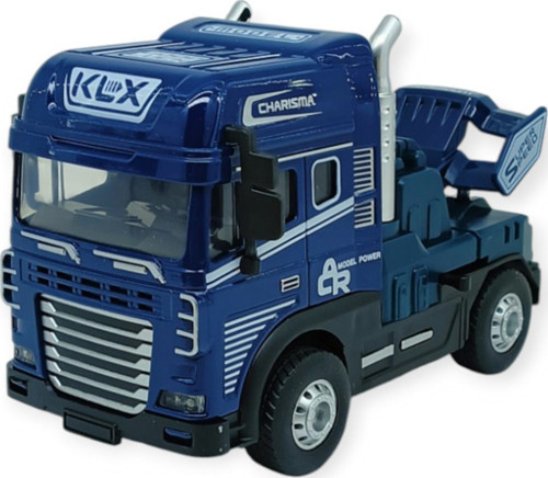 Metal Tır 1:24 - Sesli Işıklı Tır 13 cm - Lacivert