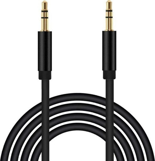 Siyah 3.5mm Stereo Ses Kablosu 1 Metre