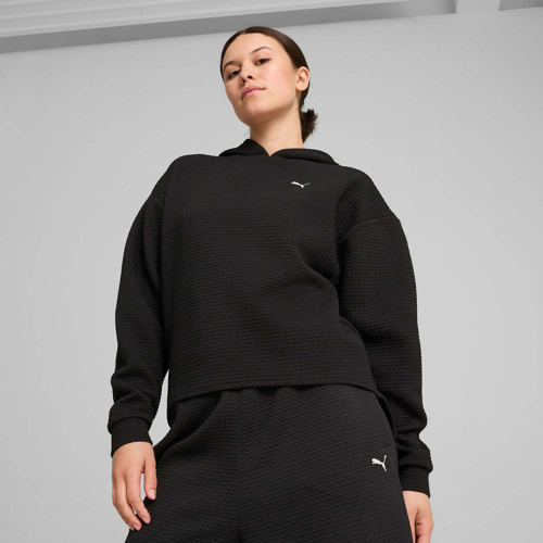 Q4 Studio Textured Kadın Siyah Sweatshirt (525756-01)