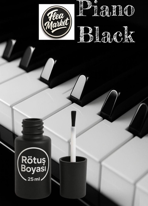 Piano Black & Parlak Siyah - Profesyonel Çizik Giderici Rötuş Boyası 30Ml.