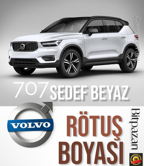 Volvo 707 Sedefli Beyaz Orj. Rötuş Boyası - Xc90, Xc60, Xc40, S90, S60, V90, V60, Ex90, C40, Ex30
