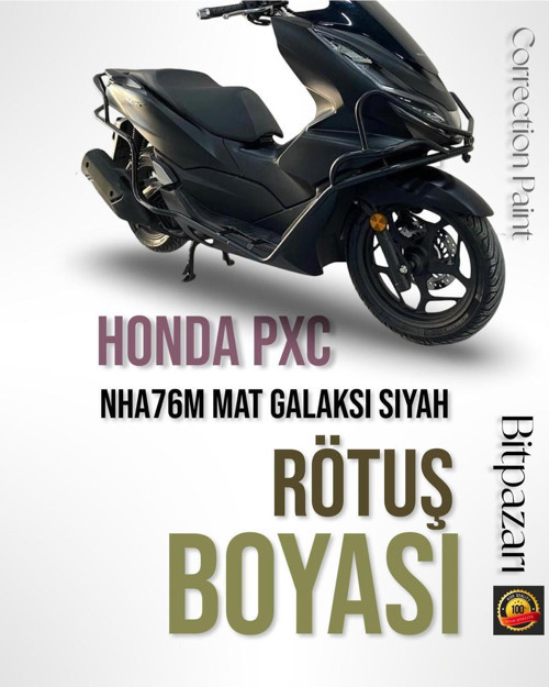 Honda Pcx Nha76M Mat Galaksi Siyah - Profesyonel Çizik Giderici Rötüş Boyası 20Ml.