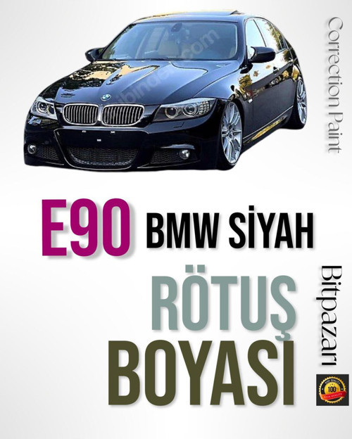 Bmw E90 Siyah - Çizik Taş İzi Giderici Kendin Yap Fırçalı Rötüş Boyası 20Ml