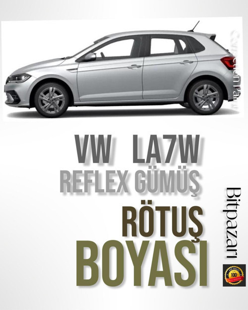 La7W - Metalik Reflex Gümüş - Profesyonel Rötüş Boyası - Taş İzi Ve Çizik Giderici