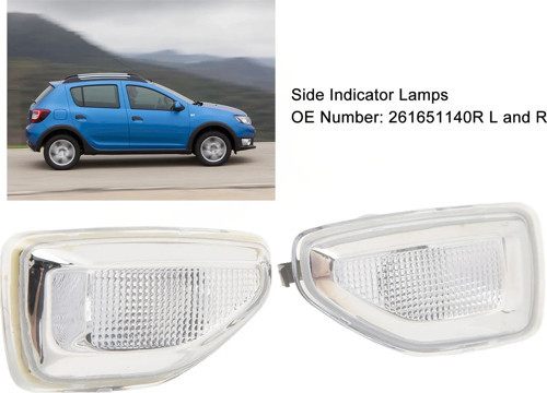 Dacia Logan/Sandero Çamurluk Sinyali Sol 2013- (Oem No: 261651140R)