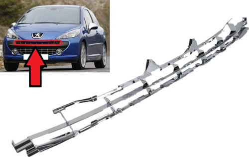Peugeot 207 Ön Tampon Panjuru Nikelaj Alt Rc Sport 2006 (Oem No: 7414Qe)