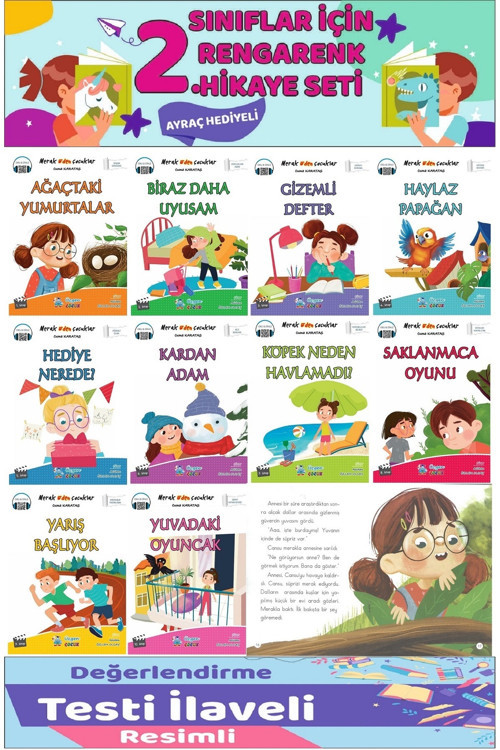 Üçgen Yayıncılık 2.Sınıf Merak Eden Çocuklar Hikaye Seti (32 Sayfa) - 10 Kitap