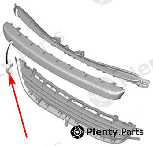 Peugeot 207 Ön Tampon Bandı 2009- (Oem No: 7452Zs)